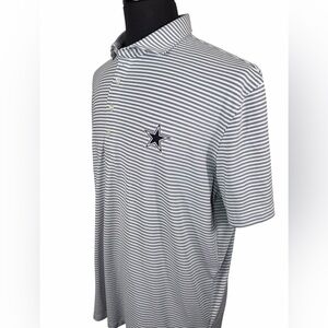 NWOT JOHNNIE O DALLAS COWBOYS EMBROIDERED PERFORMANCE POLO SZ XL